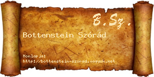 Bottenstein Szórád névjegykártya
