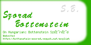 szorad bottenstein business card